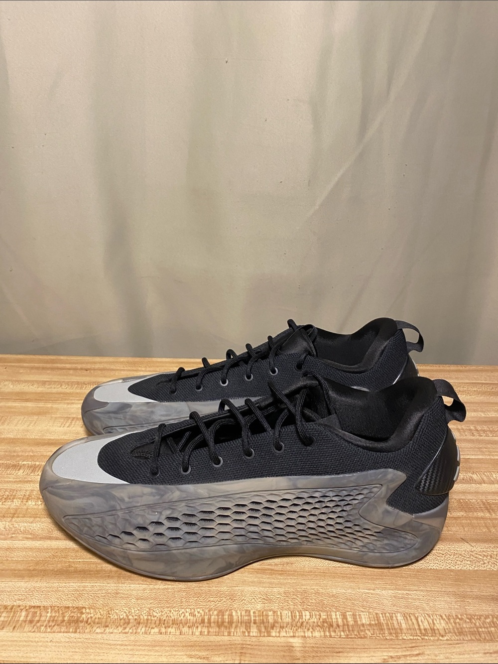 Adidas AE 1 Ascent Low MX Charcoal Basketball  Gym Shoes  Light Boost Mens 14